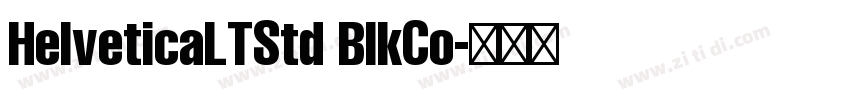 HelveticaLTStd BlkCo字体转换